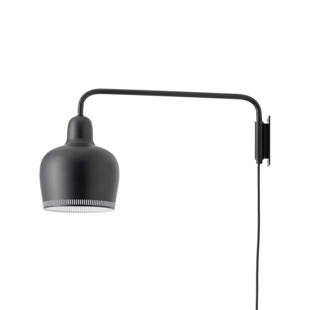 A330S Golden Bell vägglampa, Svart-Vit Artek