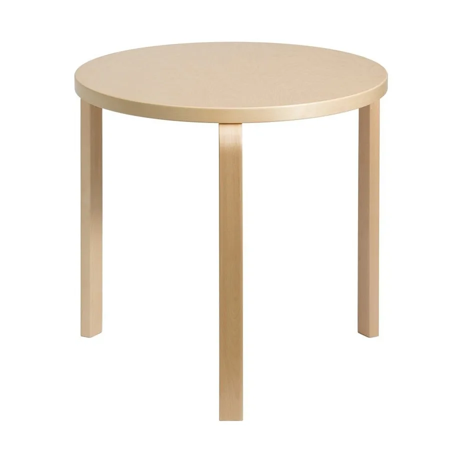 Aalto 90B matbord runt, Björkfanér Artek