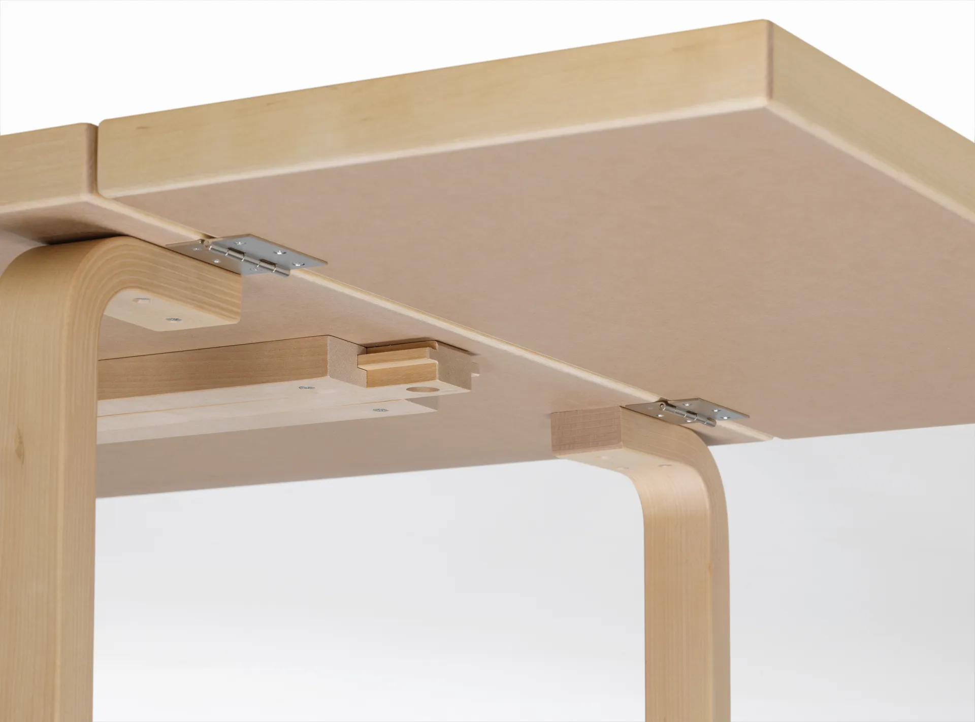 Aalto Table foldable DL81C matbord, Top IKI white HPL-natural lacquered Artek