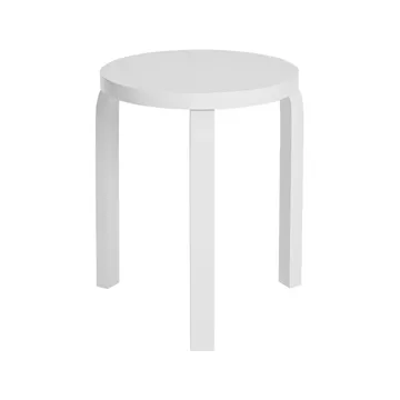 Stool 60 pall 3 st ben - Vit lack - Artek
