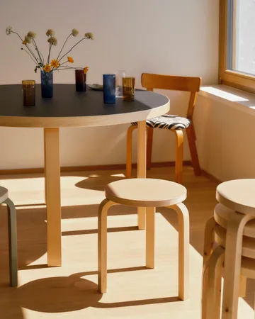 Stool 60 Villi pall jubileumsutgåva 90 år - Björk - Artek