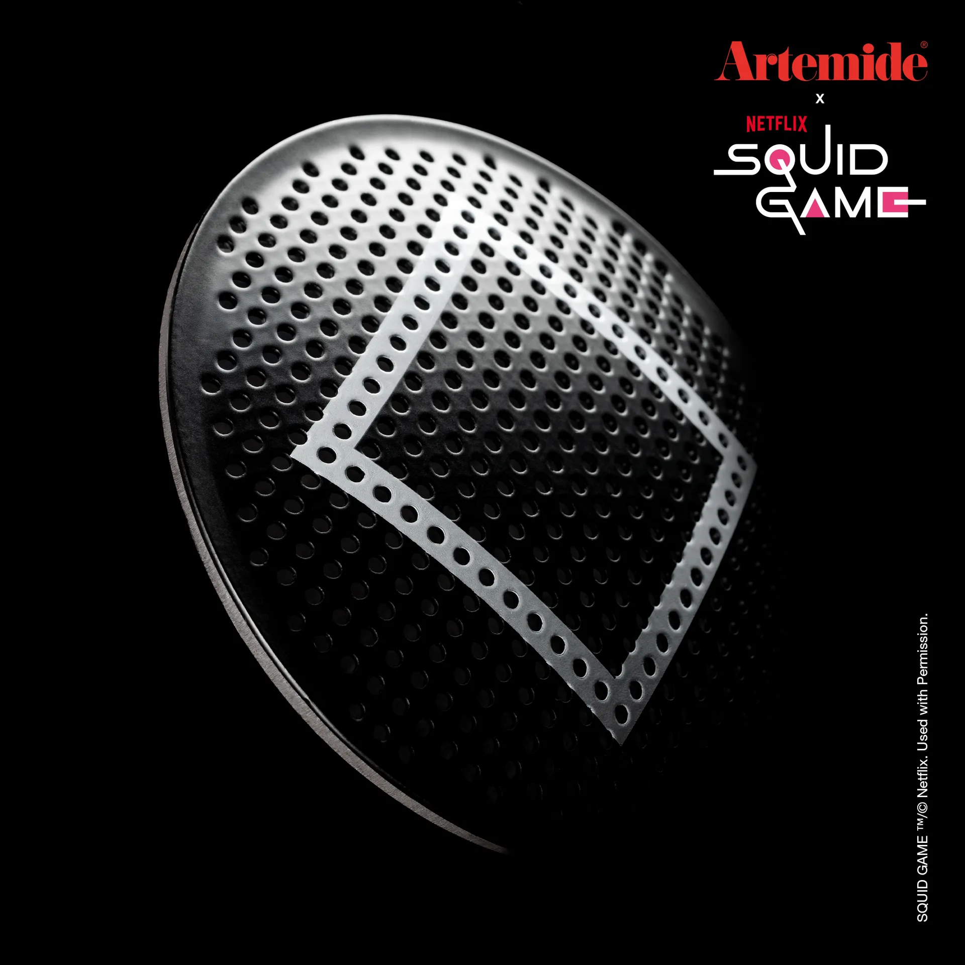 Eclisse x Squid Game bordslampa Special Edition, Guard black Artemide