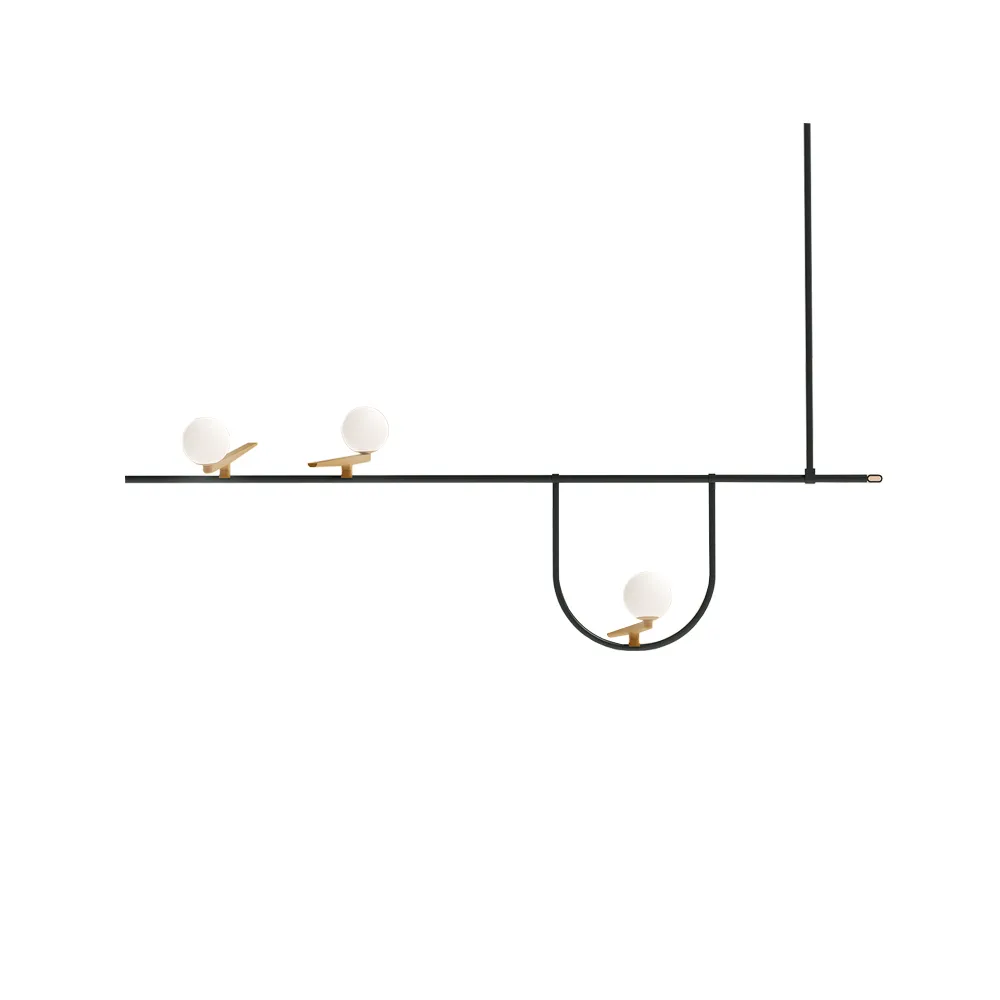 Yanzi S1 taklampa, Black-brass Artemide