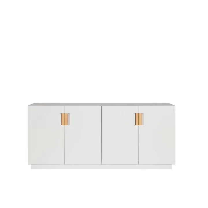 Frame 160 Low skåp - white, vikdörrar, 42 cm, natural - Asplund