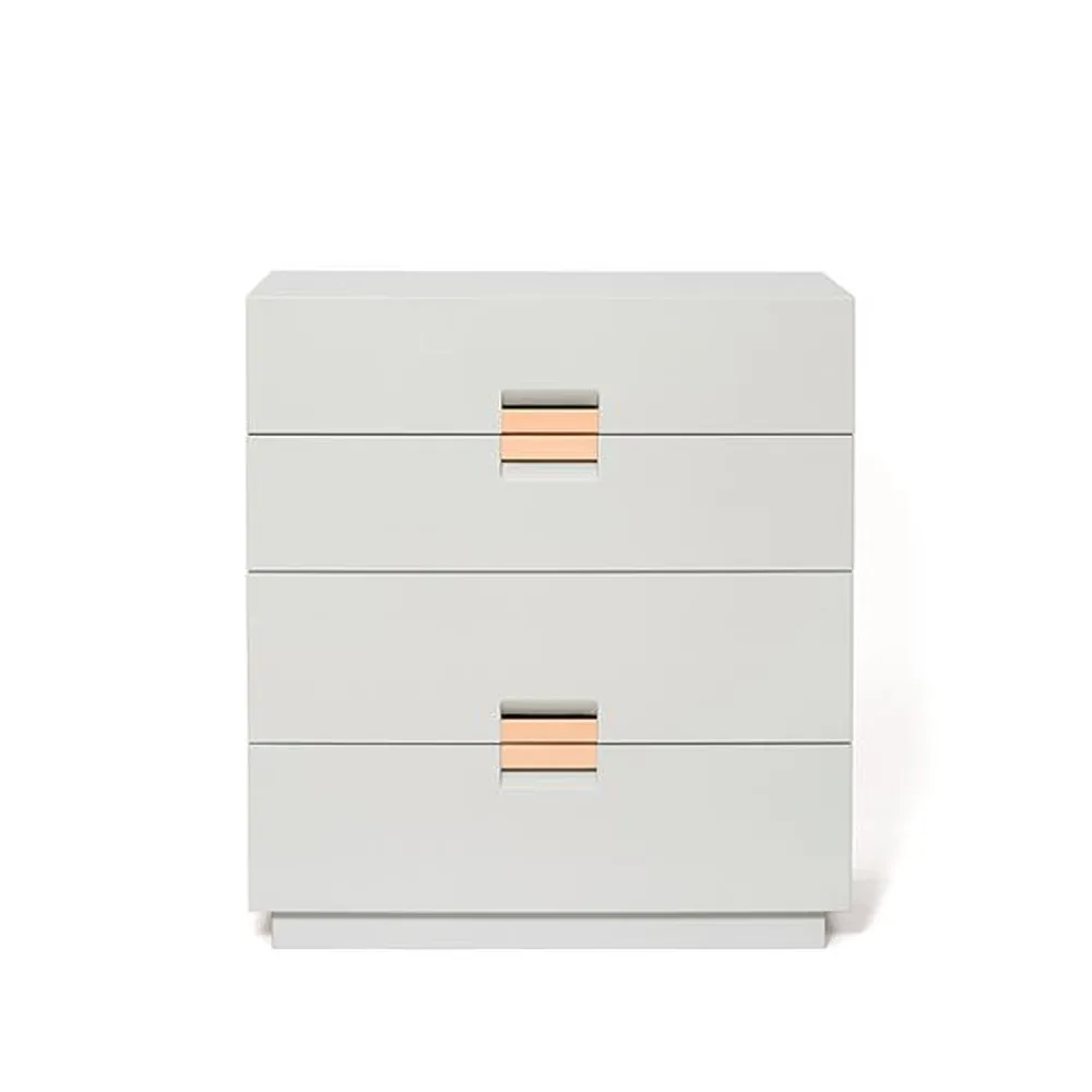 Frame medium byrå, light grey, läder natural Asplund
