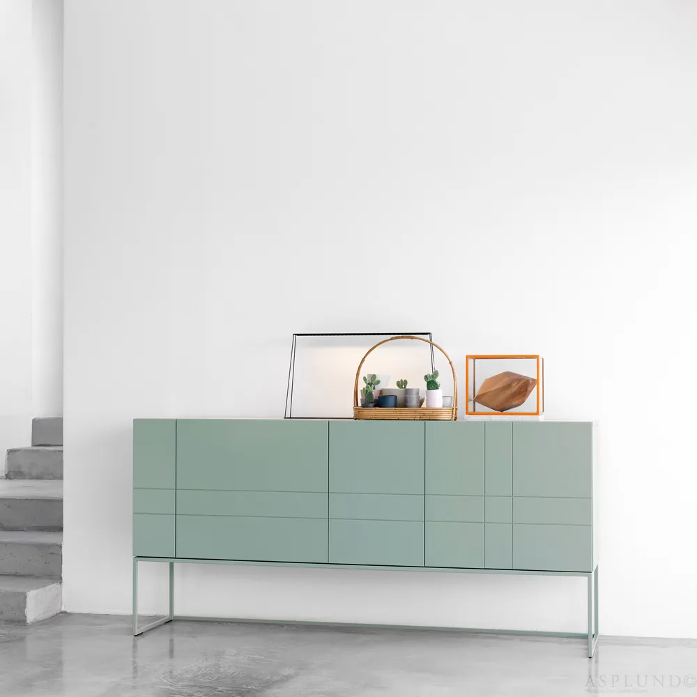 Kilt Light 137 sideboard, storm grey, 3 dörrar Asplund
