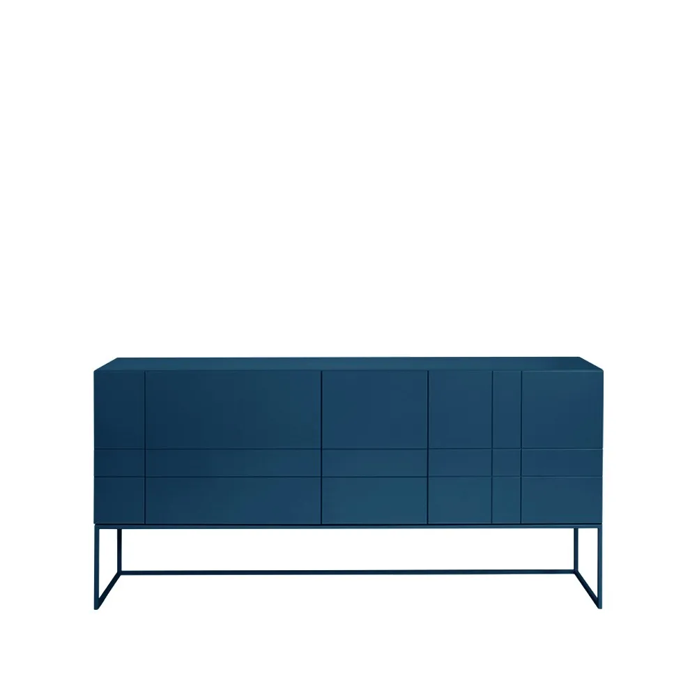 Kilt Light 180 sideboard, deep blue, 4 dörrar Asplund
