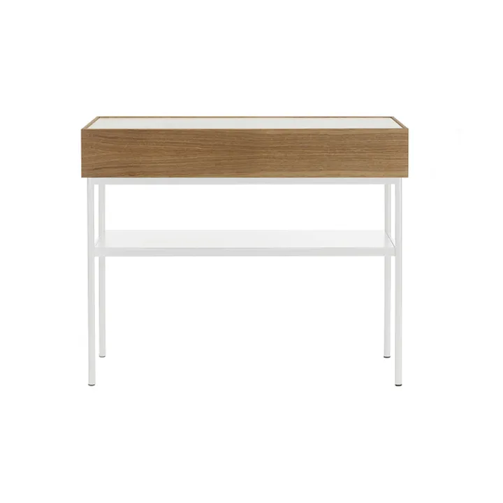 Luc 100 konsolbord - Valnötsbetsad ek-Carrara marmor, P4 - Asplund