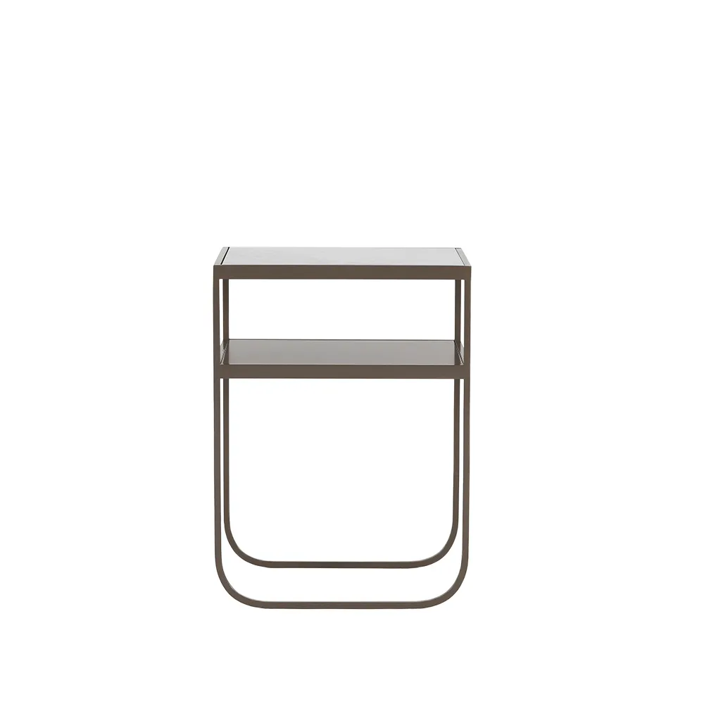 Nati Tati High konsolbord, marmor carrara, stativ nougat Asplund