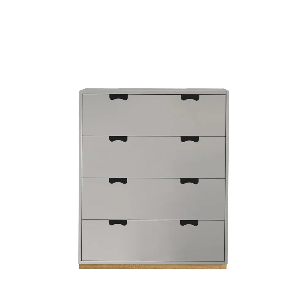 Snö A byrå, light grey, eksockel Asplund