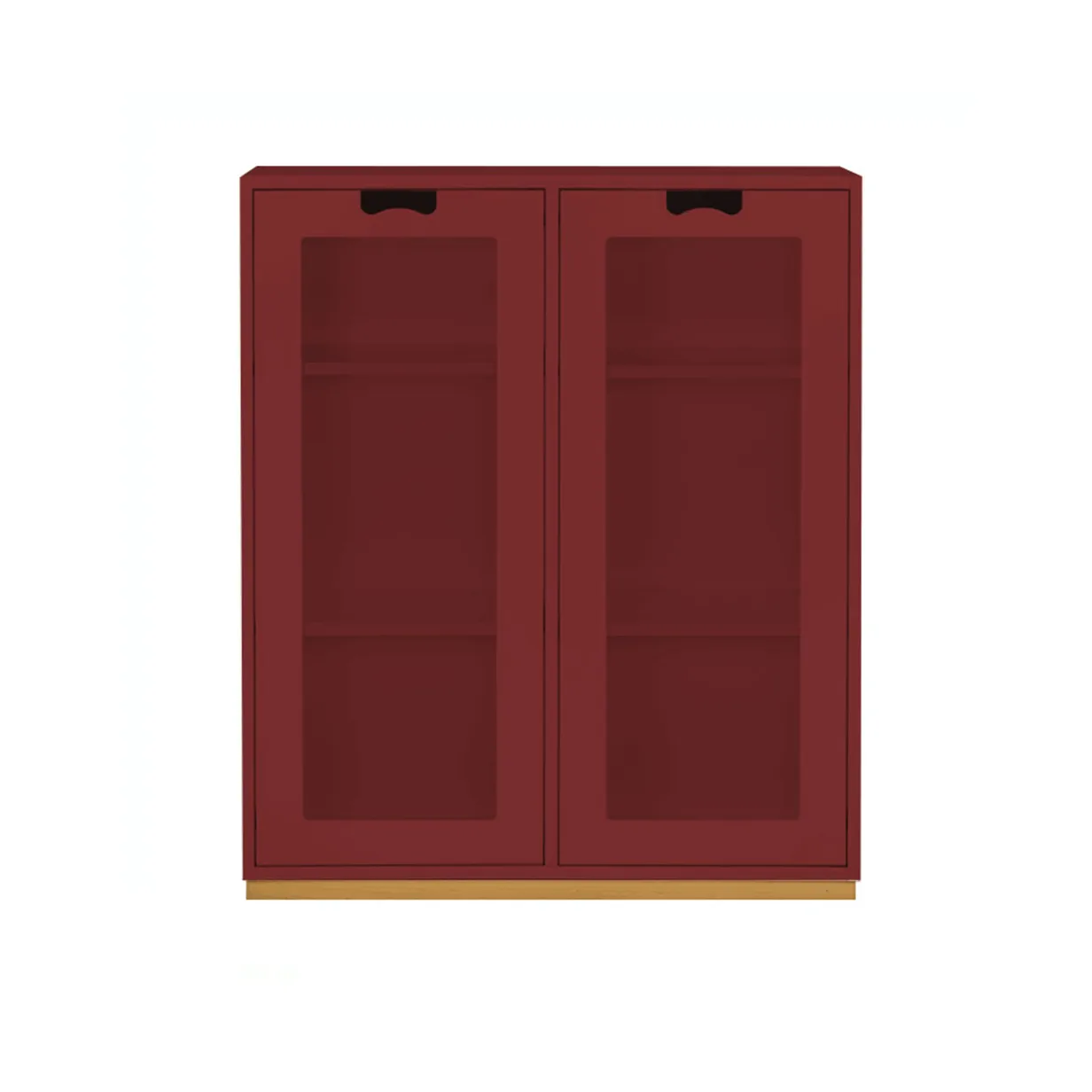Snö E vitrinskåp, Brown red, dj. 30 cm Asplund