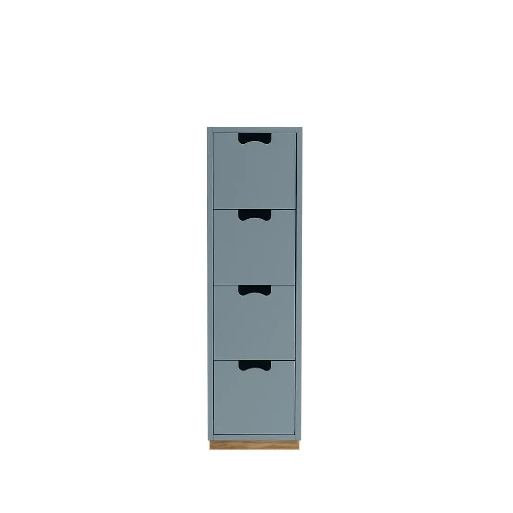 Snö J4 byrå, nordic blue, eksockel Asplund
