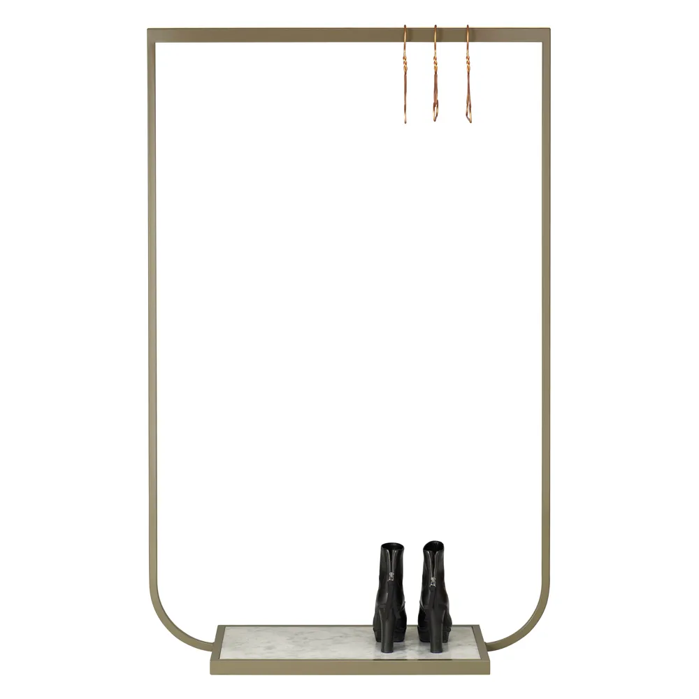 Tati klädhängare, green khaki, large, carrara marmor Asplund