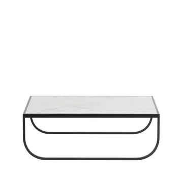 Tati Low soffbord - Marmor vit, char grey - Asplund