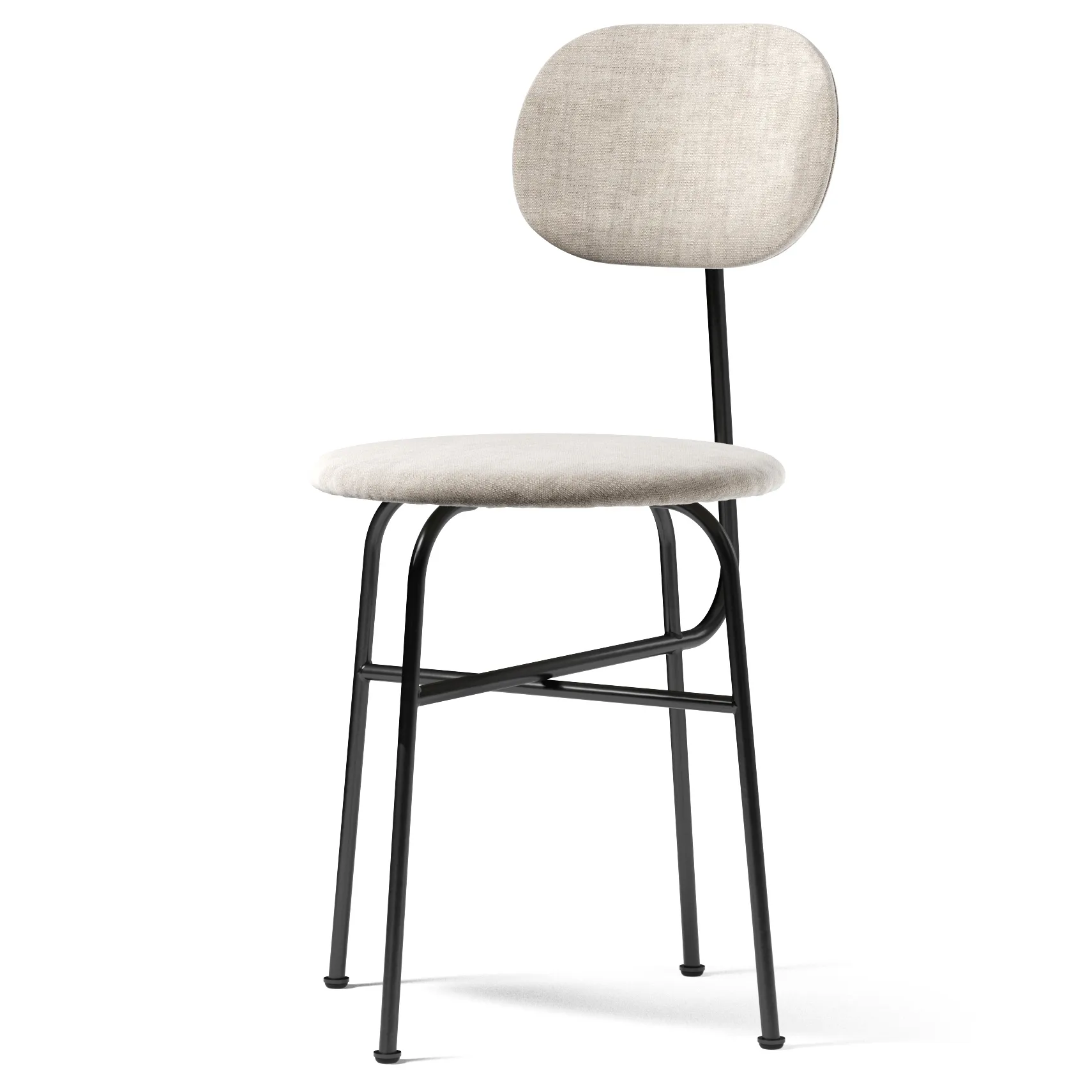 Afteroom matstol svarta ben tygklädsel, Maple 222 Audo Copenhagen