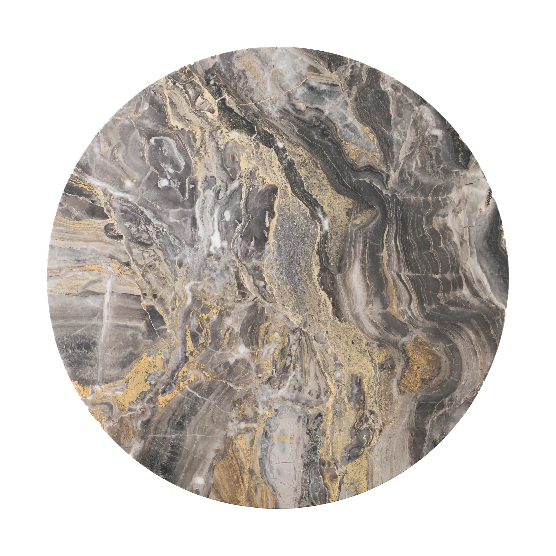 Androgyne bordsskiva till sidobord, Grey galaxy, Ø65 cm Audo Copenhagen