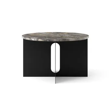 Androgyne bordsskiva till sidobord - Grey galaxy, Ø65 cm - Audo Copenhagen