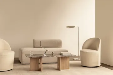 Androgyne loungebord 45x120 cm - Grey galaxy-obehandlad ek - Audo Copenhagen