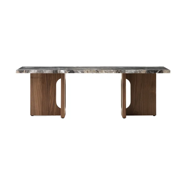 Androgyne loungebord 45x120 cm - Grey galaxy-valnöt - Audo Copenhagen
