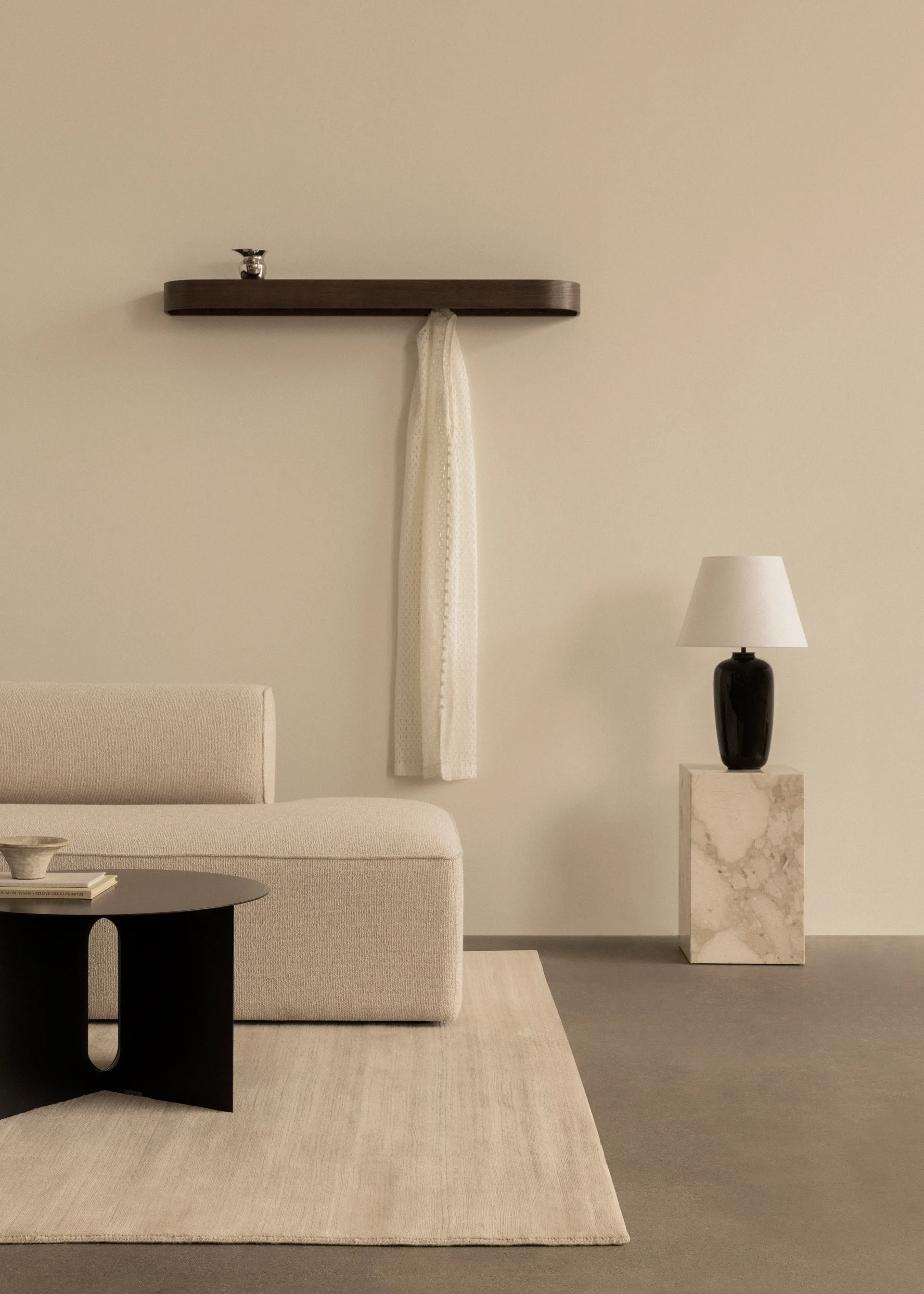 Androgyne sidobord Ø63 cm, Black Audo Copenhagen