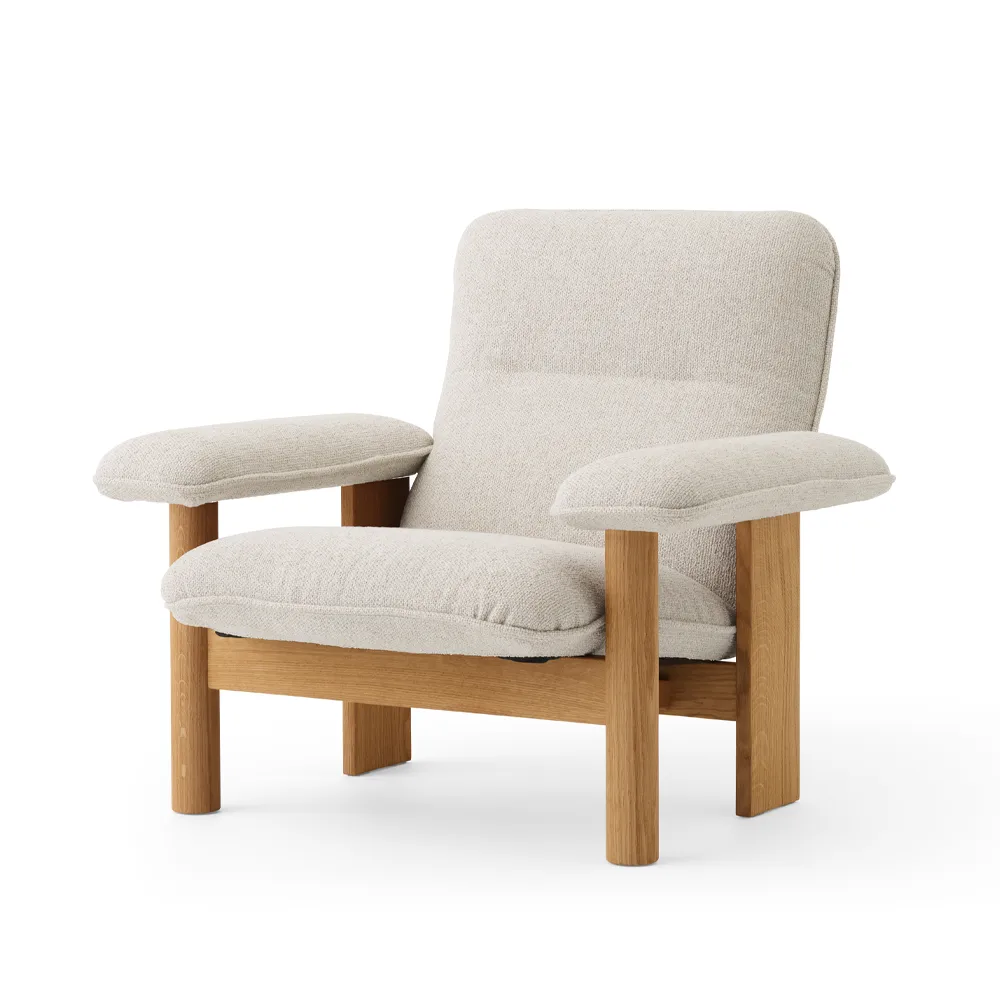 Brasilia fåtölj, Oiled oak-Moss 011 grey Audo Copenhagen