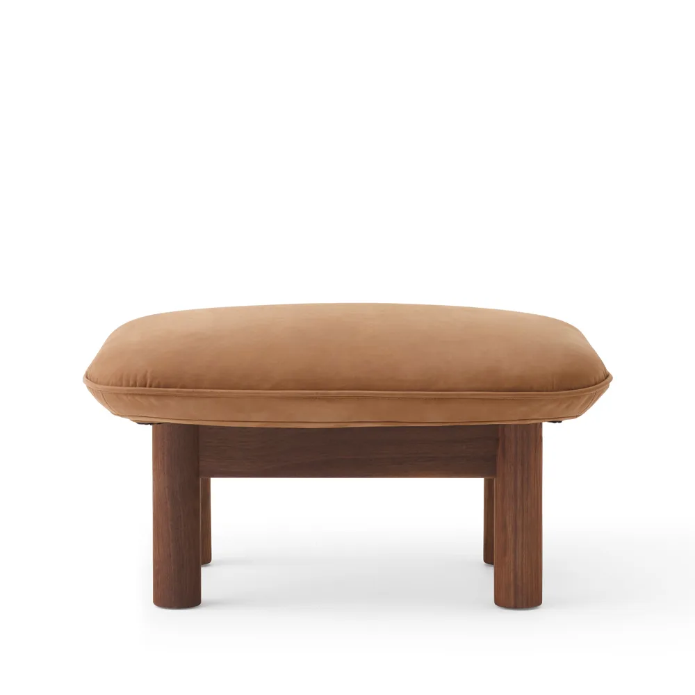 Brasilia fotpall, Dunes camel 21004 brun-valnöt Audo Copenhagen