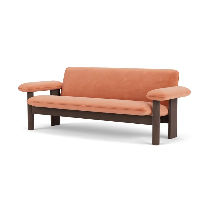 Brasilia soffa 2-sits - Dark oak-Avalon 012 - Audo Copenhagen