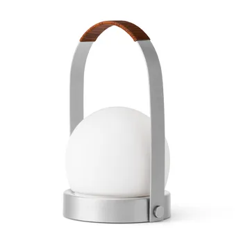 Carrie portabel bordslampa - Borstad aluminium - Audo Copenhagen