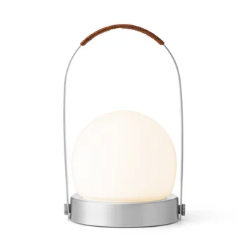 Carrie portabel bordslampa - Borstad aluminium - Audo Copenhagen