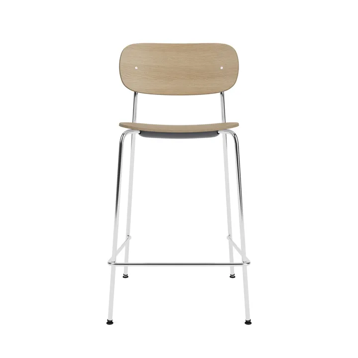 Co Bar Chair barstol - Ek-kromat stål, 65 cm - Audo Copenhagen