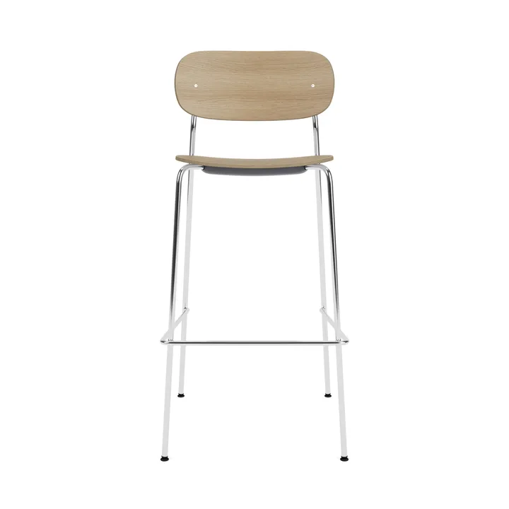 Co Bar Chair barstol - Ek-kromat stål, 75 cm - Audo Copenhagen