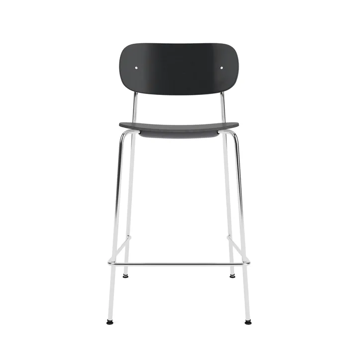 Co Bar Chair barstol - Svart ek-kromat stål, 65 cm - Audo Copenhagen