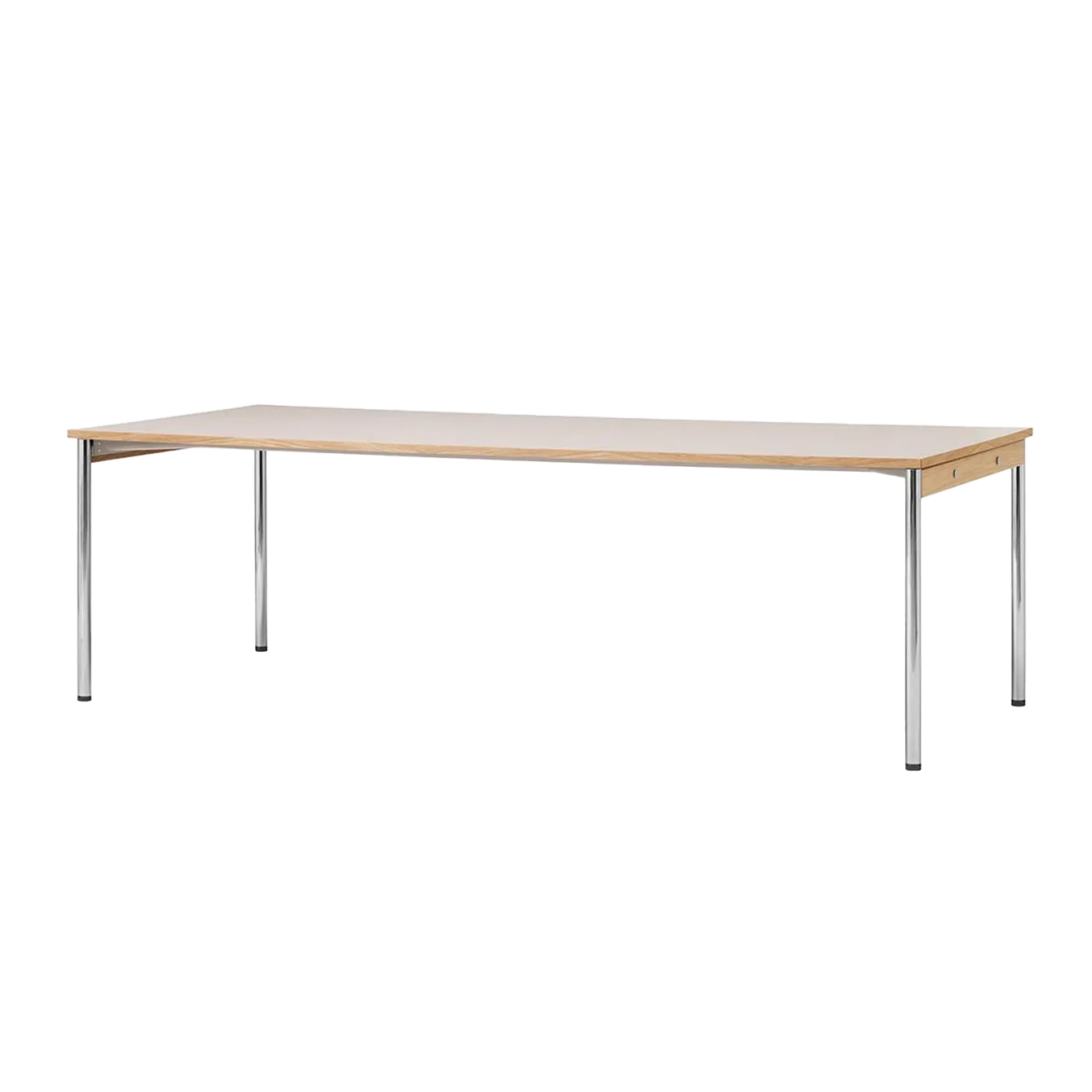 Co Table konferensbord 240x100cm, Chrome-laminate creme Audo Copenhagen
