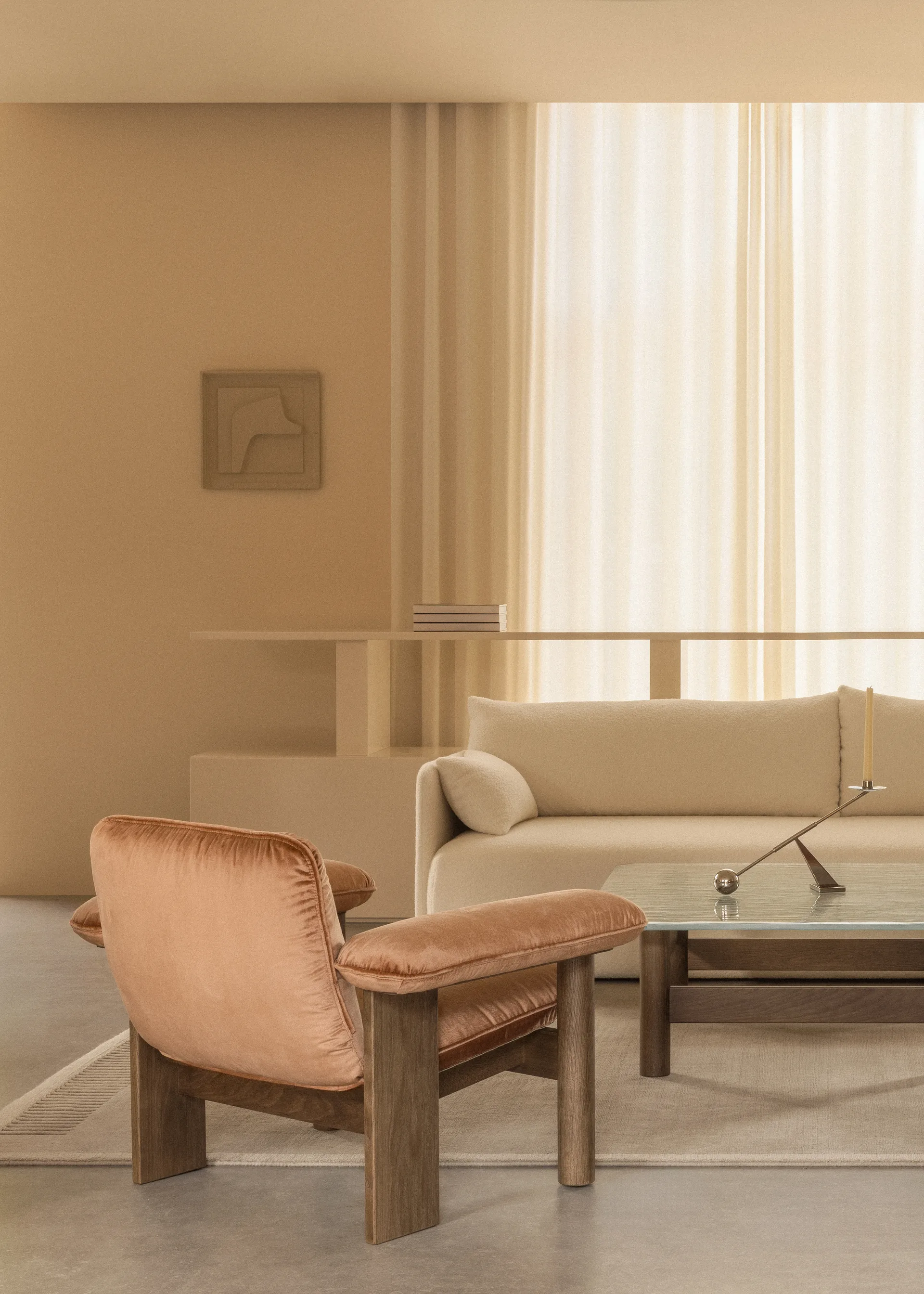Duomo matta 270x270 cm, Limestone beige Audo Copenhagen