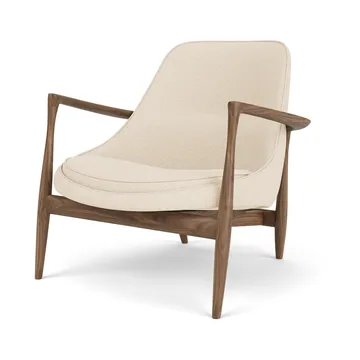 Elizabeth loungefåtölj - Walnut-Logan Jasmine - Audo Copenhagen
