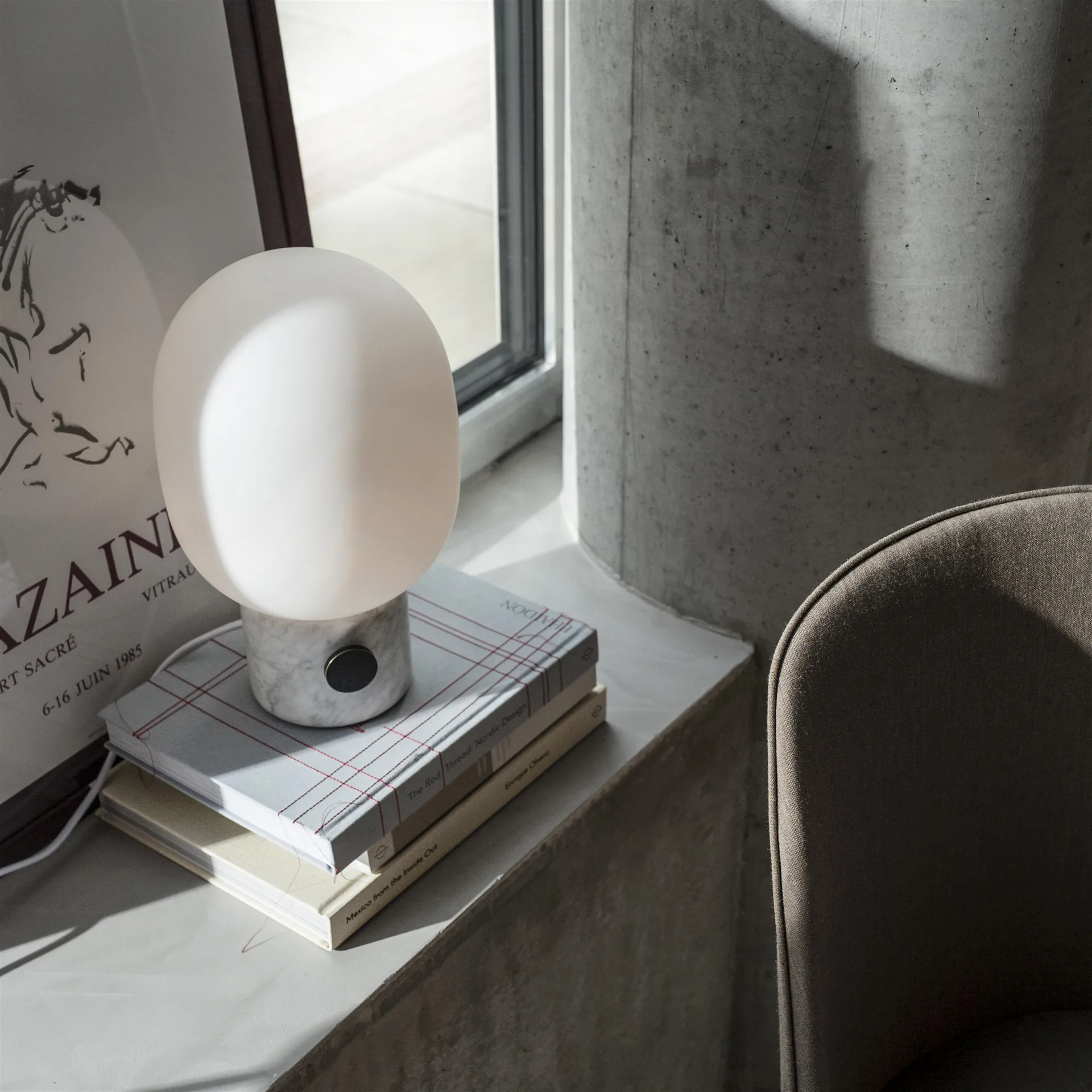 JWDA bordslampa, Marmor, Large Audo Copenhagen