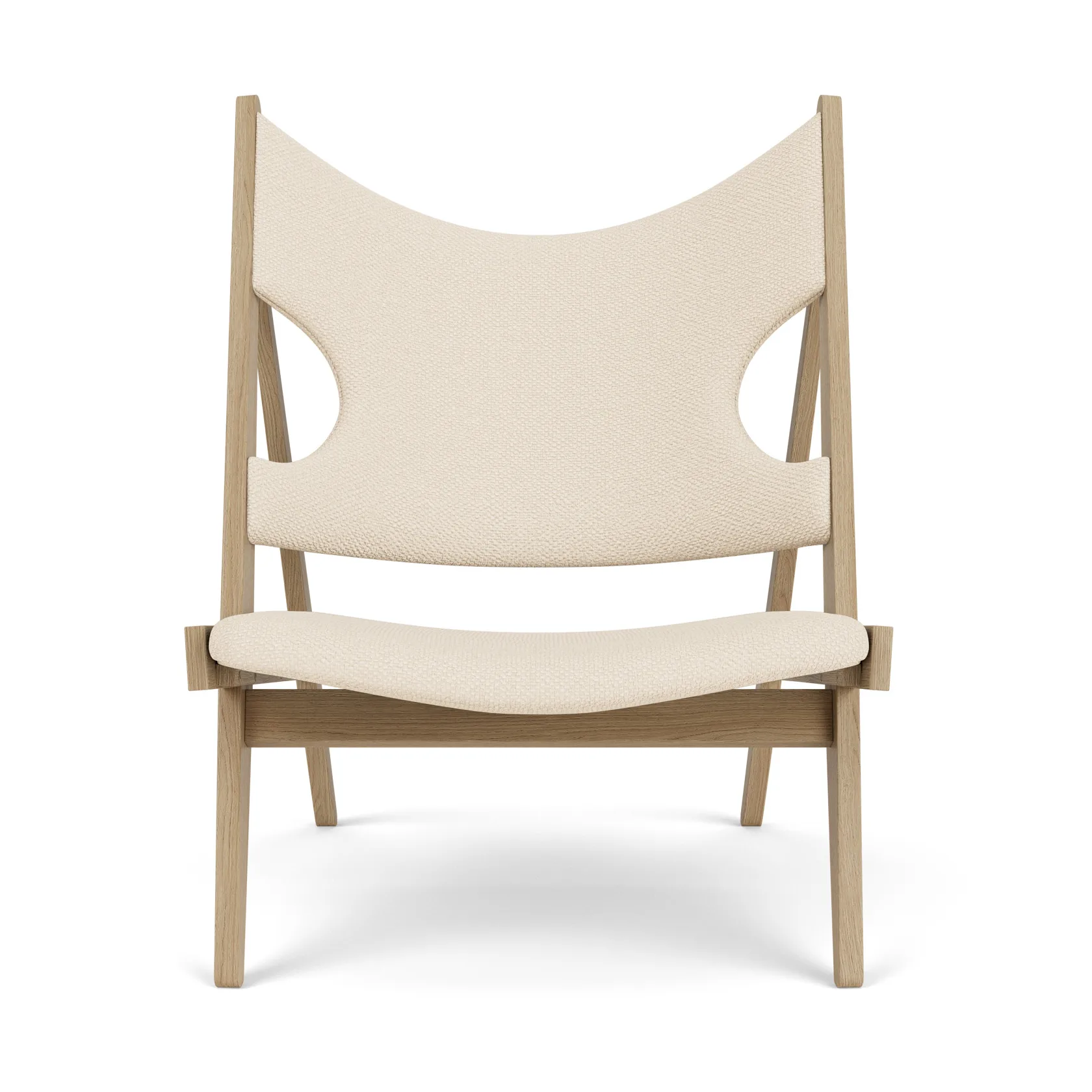 Knitting loungefåtölj, Natural oak-Logan Jasmine Audo Copenhagen