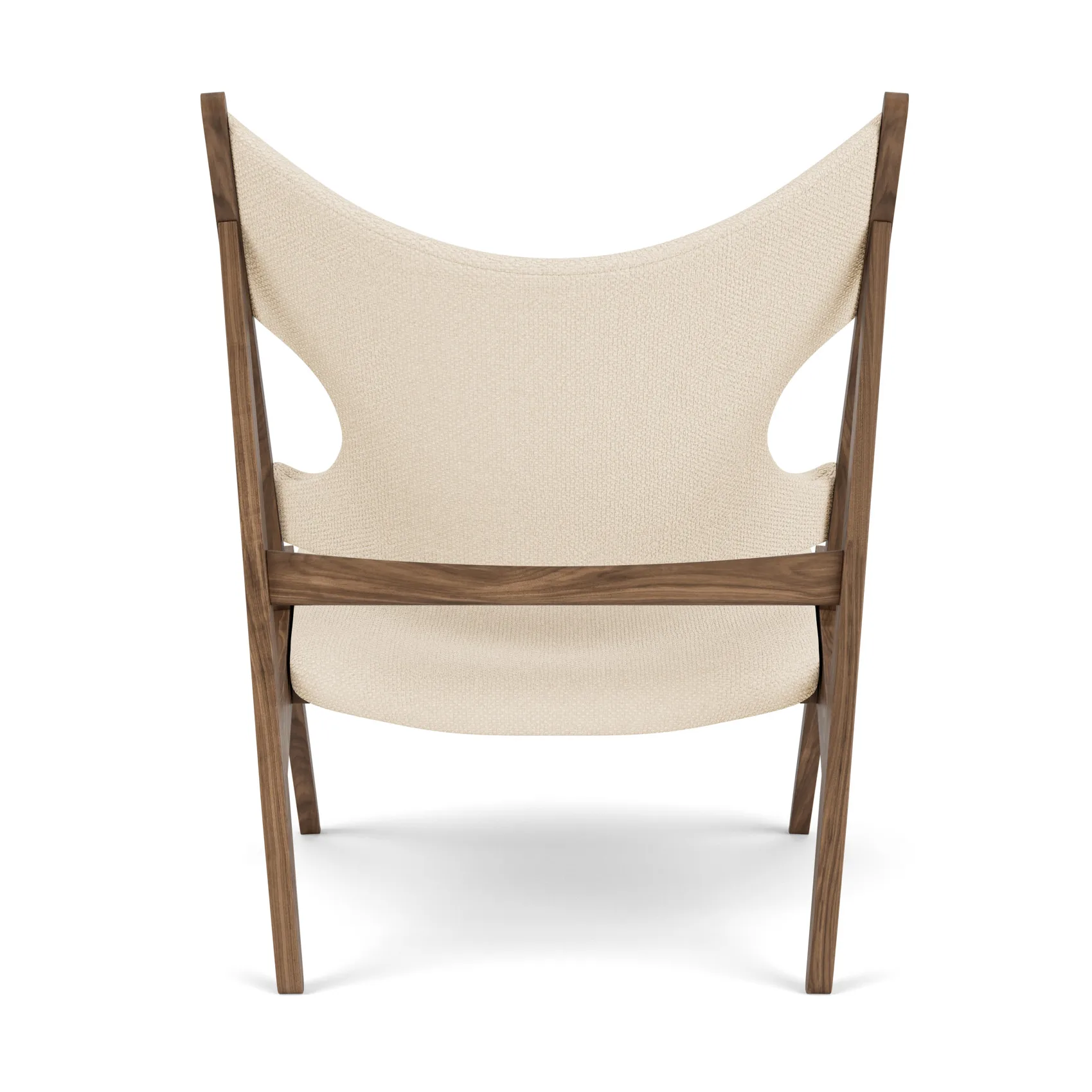 Knitting loungefåtölj, Walnut-Logan Jasmine Audo Copenhagen