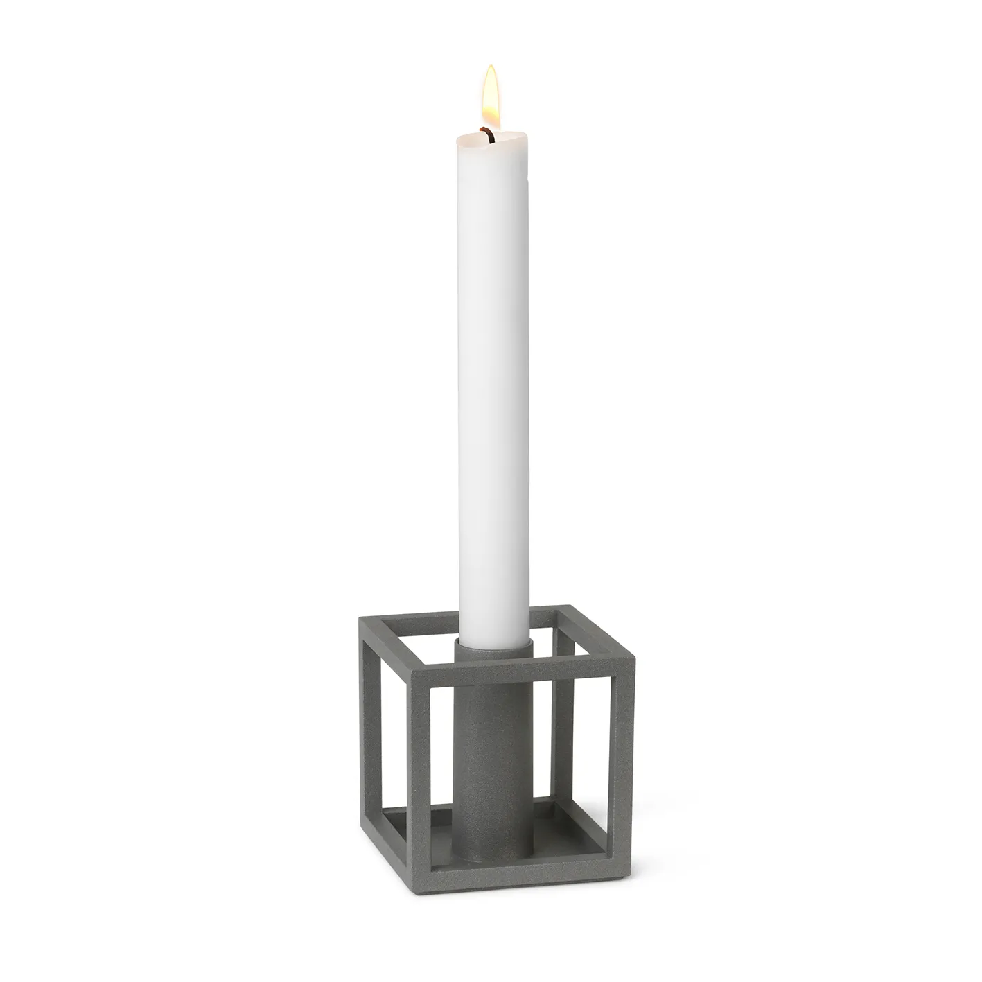 Kubus 1 ljusstake, Grå Audo Copenhagen