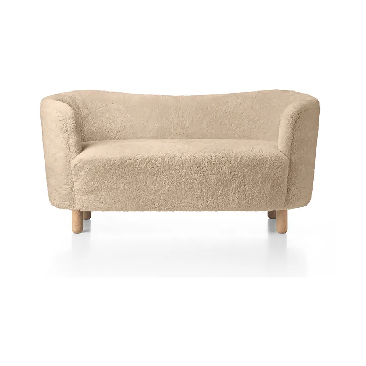 Mingle soffa 152 cm - Fårskinn Honey-ek - Audo Copenhagen