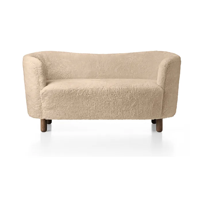 Mingle soffa 152 cm - Fårskinn Honey-mörkbetsad ek - Audo Copenhagen
