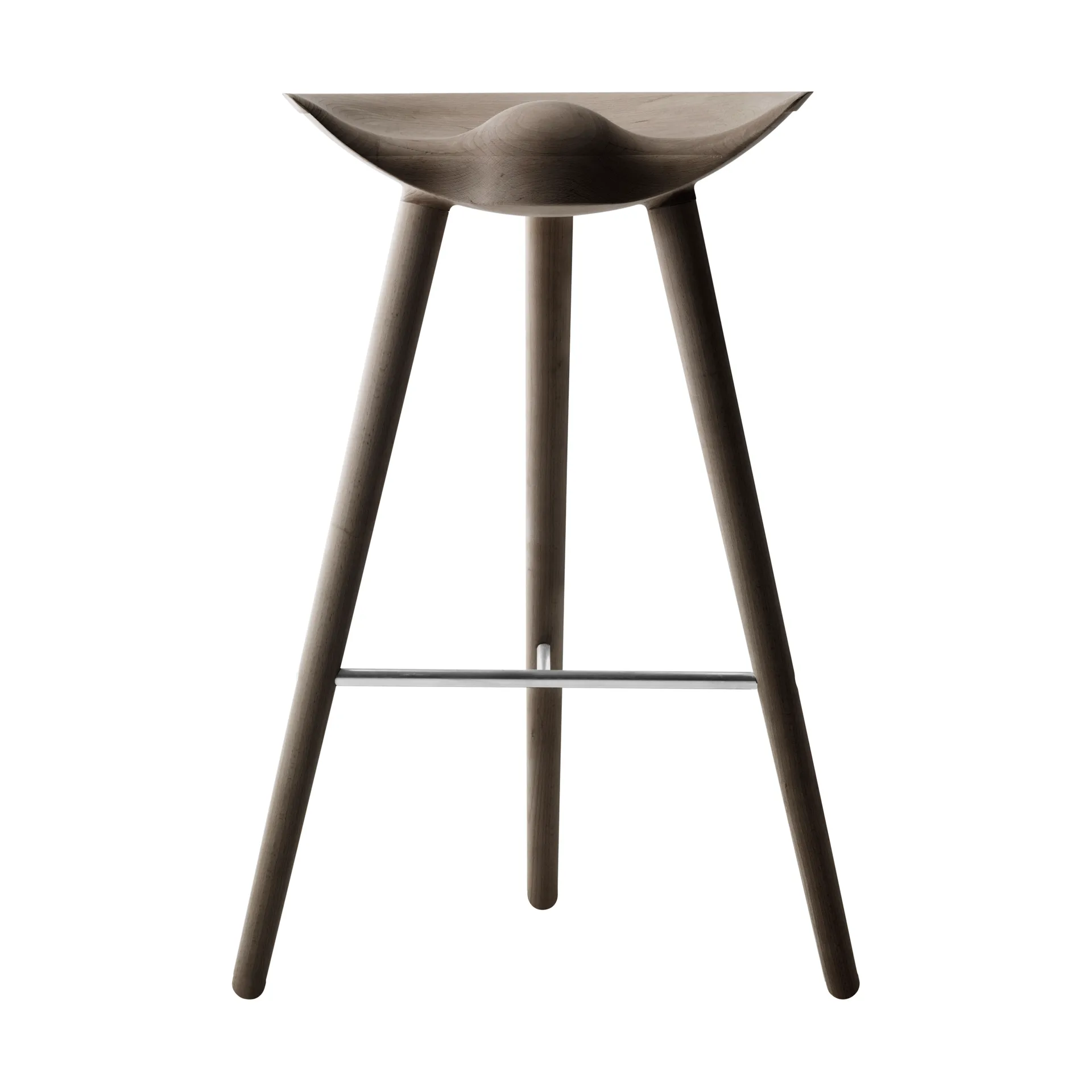 ML42 barstol 69 cm, Brunoljad ek-stål Audo Copenhagen