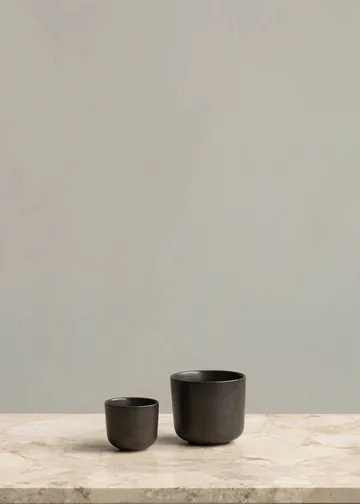 New Norm espressokopp 8,5 cl 2-pack - Mörkglaserad - Audo Copenhagen