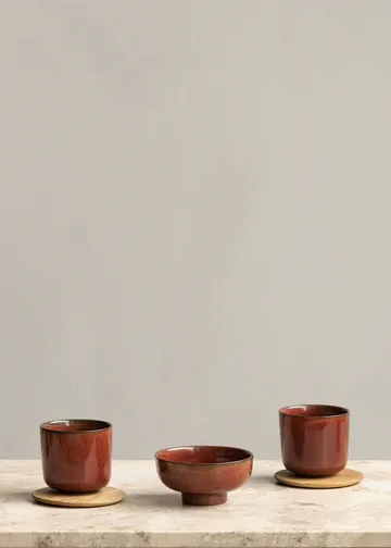 New Norm kopp 26 cl 2-pack - Rödglaserad - Audo Copenhagen