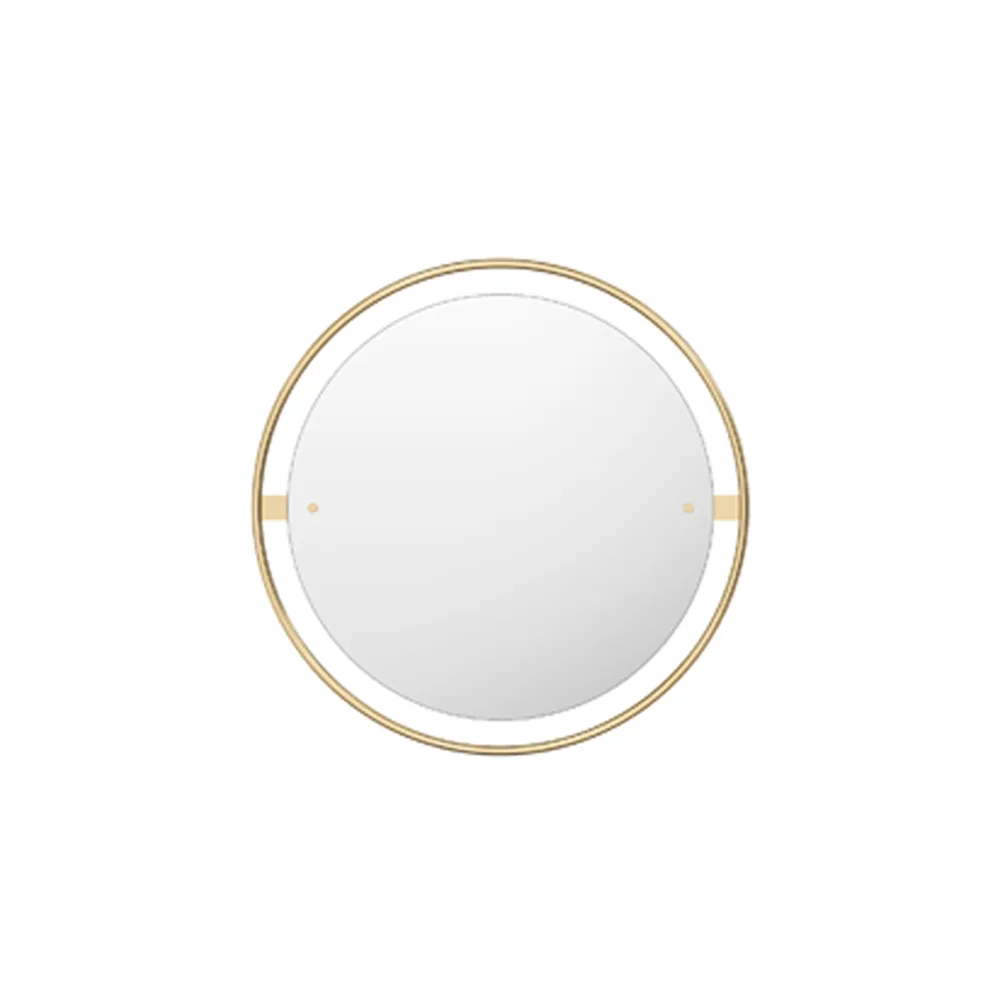 Nimbus spegel, polished brass, ø60 Audo Copenhagen