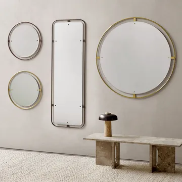 Nimbus spegel - polished brass, ø60 - Audo Copenhagen