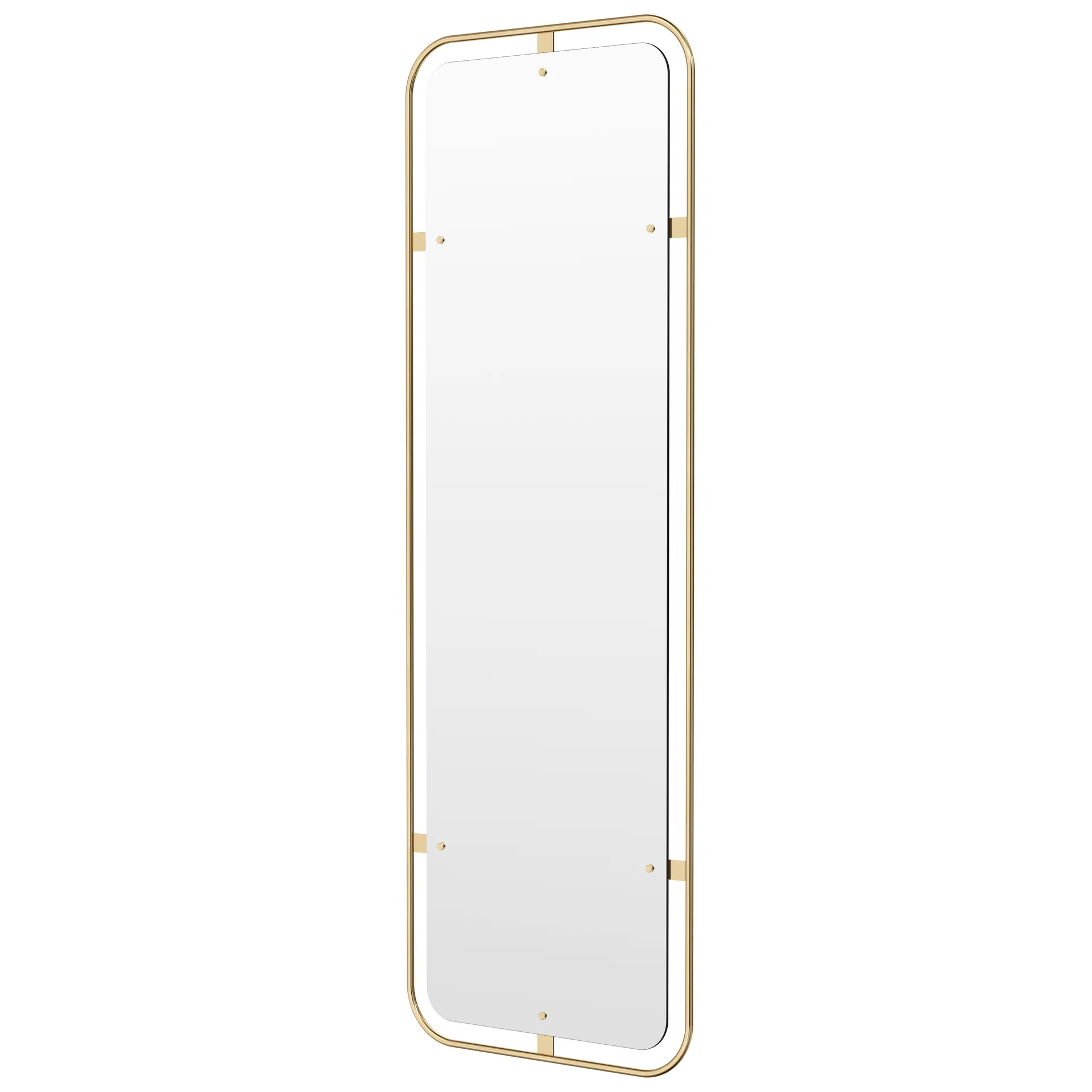Nimbus spegel rektangulär, Polished brass Audo Copenhagen