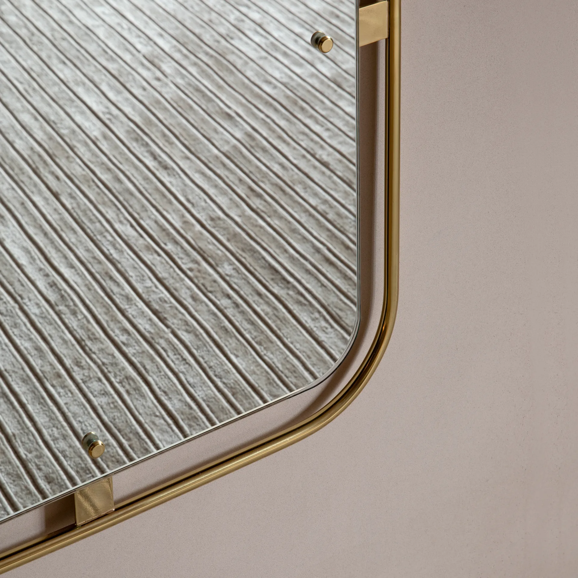 Nimbus spegel rektangulär, Polished brass Audo Copenhagen