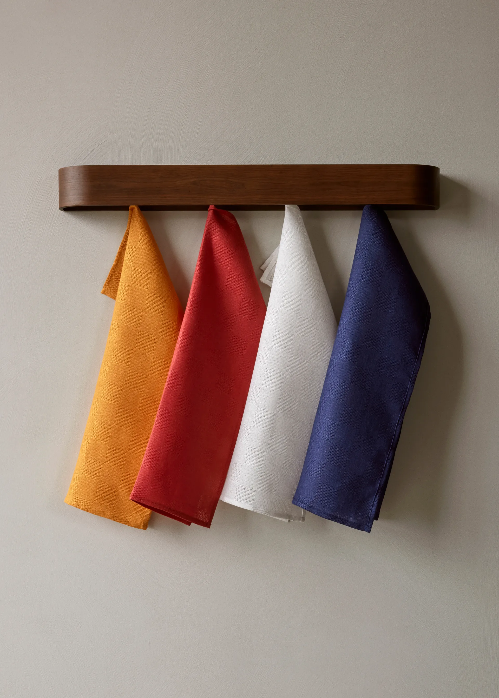Papilio kökshandduk 40x64 cm 2-pack, Burnt sienna-white Audo Copenhagen