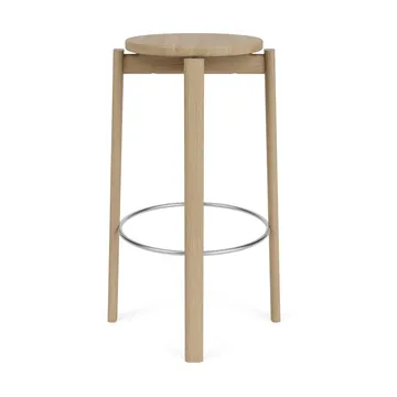 Passage barpall - Ek-rostfritt stål, 75 cm - Audo Copenhagen
